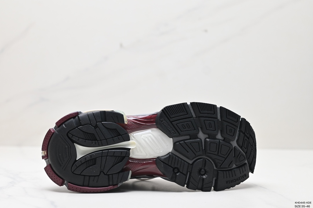 550 巴黎世家BALENCIAGA Runner Sneaker 3.0慢跑系列低帮复古野跑潮流姥爹风百搭休闲运动慢跑鞋“解构灰黑玫瑰金做旧3.0”779064 W3RXP 0312