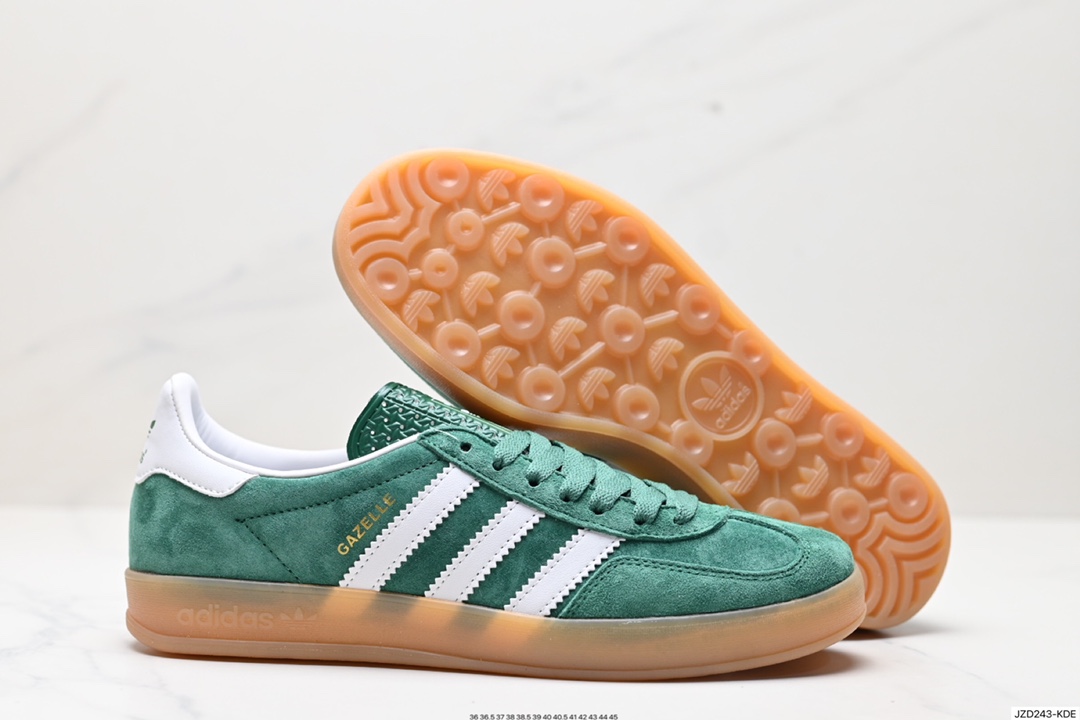 140 adidas Originals Gazelle 三叶草休闲防滑耐磨低帮板鞋 IG1596