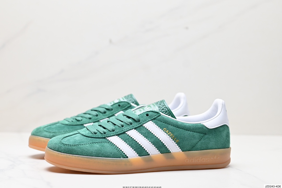 140 adidas Originals Gazelle 三叶草休闲防滑耐磨低帮板鞋 IG1596