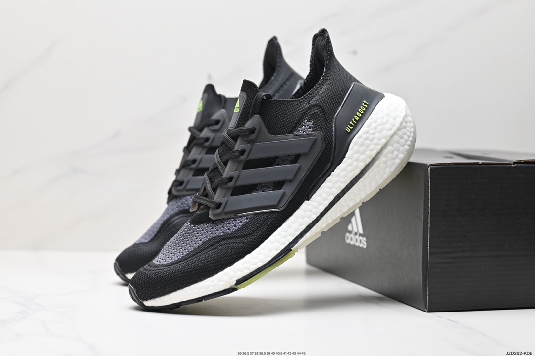 140 真爆阿迪达斯Adidas Ultraboost DNA UB7.0 全掌爆米花休闲运动跑鞋 FY0377