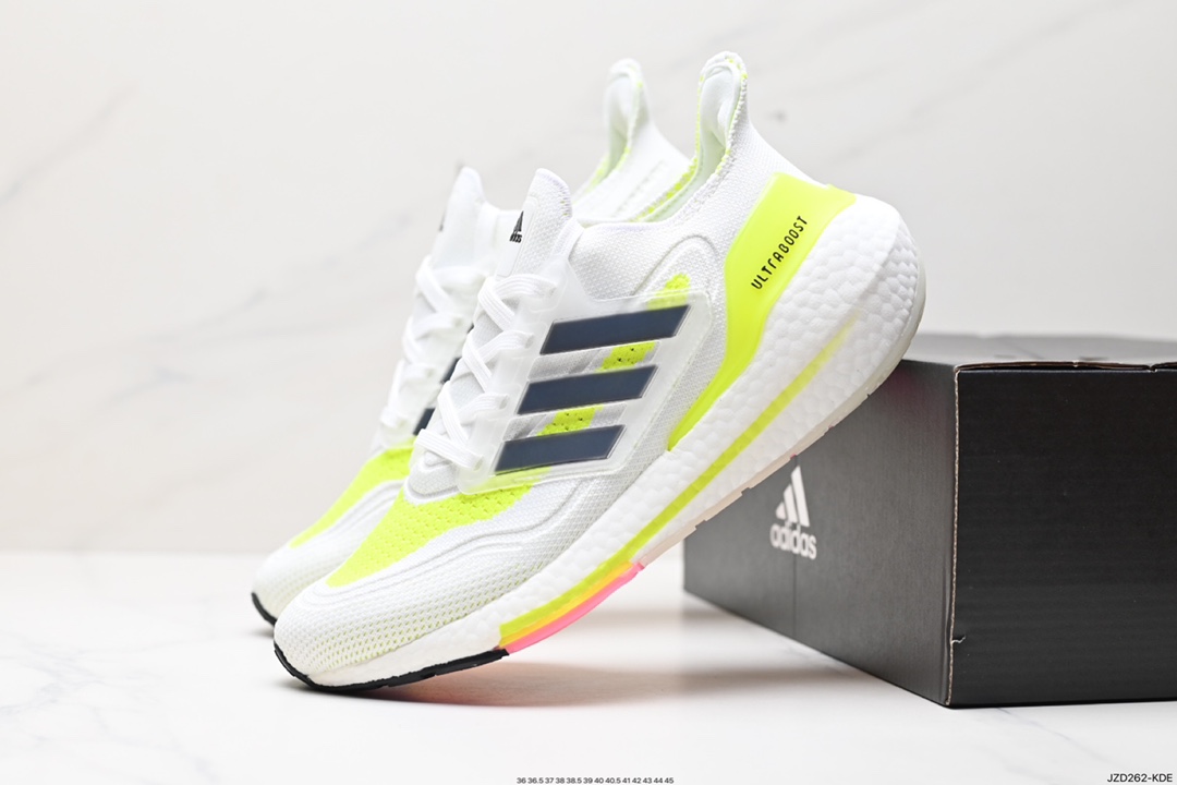 140 真爆阿迪达斯Adidas Ultraboost DNA UB7.0 全掌爆米花休闲运动跑鞋 FY0377