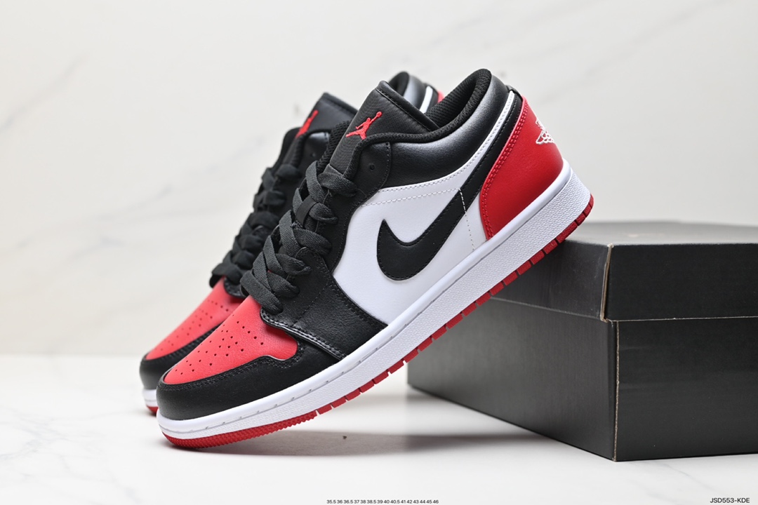 200 Air Jordan 1 Low 红脚趾 AJ1乔1低帮休闲板鞋 553558-612