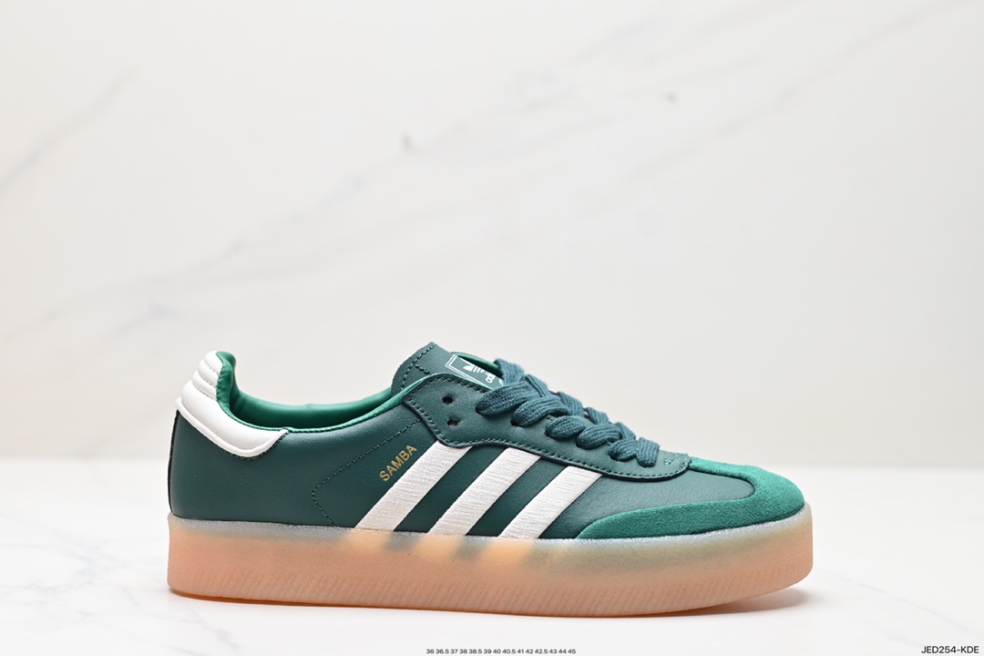 150 阿迪达斯三叶草Adidas Originals Samba Vegan OG”SPD“桑巴舞板鞋 IF1835