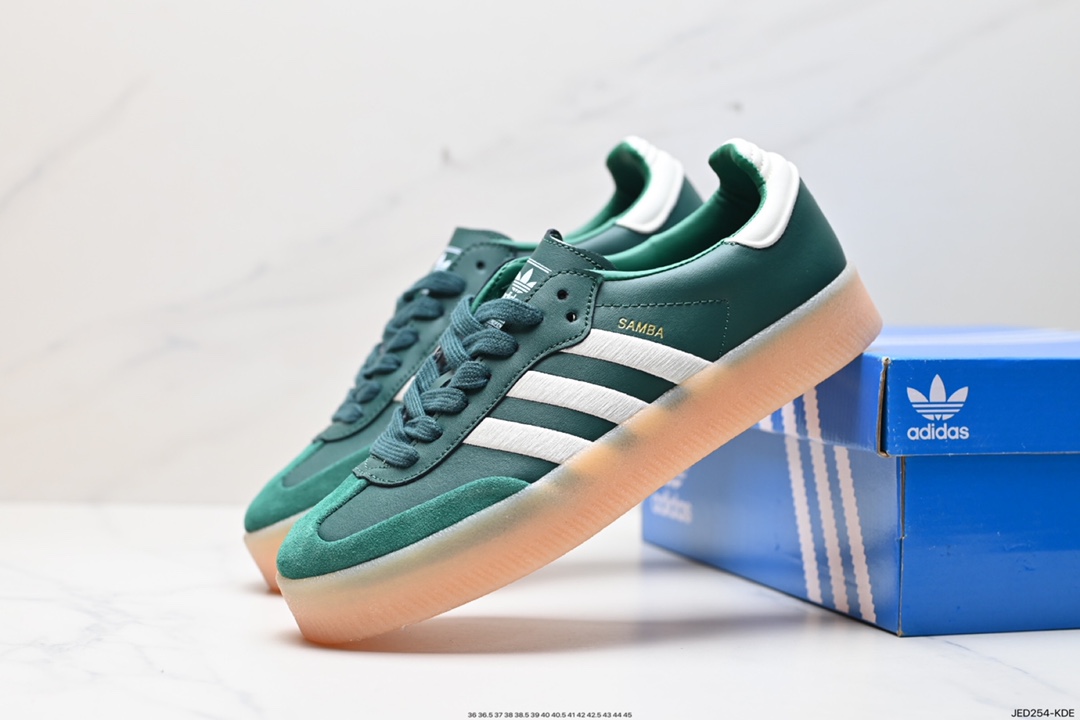 150 阿迪达斯三叶草Adidas Originals Samba Vegan OG”SPD“桑巴舞板鞋 IF1835