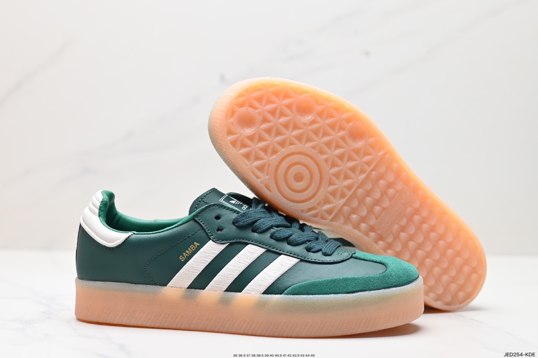 150 阿迪达斯三叶草Adidas Originals Samba Vegan OG”SPD“桑巴舞板鞋 IF1835