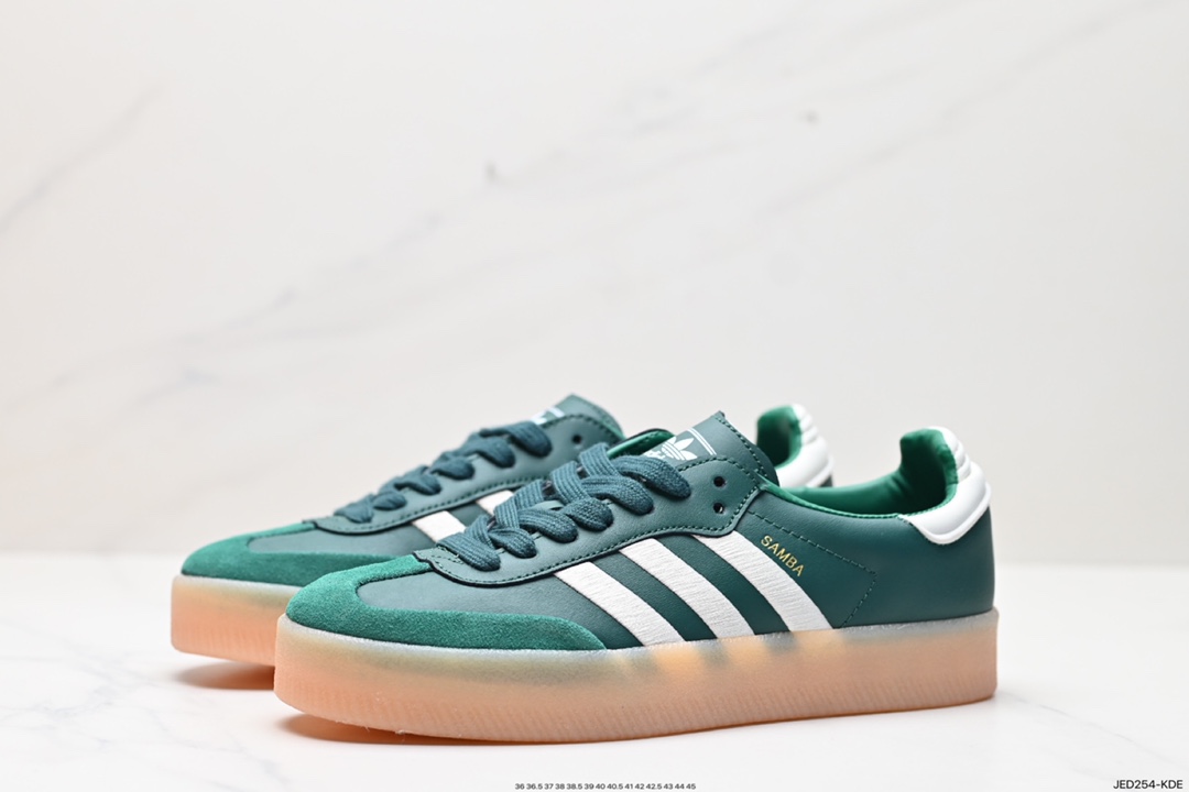 150 阿迪达斯三叶草Adidas Originals Samba Vegan OG”SPD“桑巴舞板鞋 IF1835