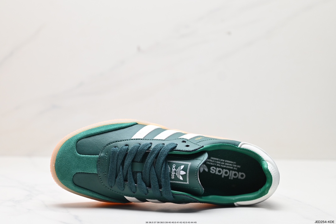 150 阿迪达斯三叶草Adidas Originals Samba Vegan OG”SPD“桑巴舞板鞋 IF1835