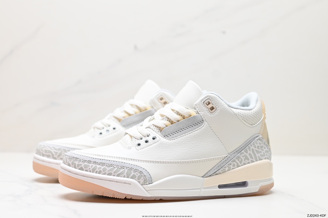 240 Air Jordan 3 Retro ”Hide and Sneak“ 白灰棕  FJ9479-100