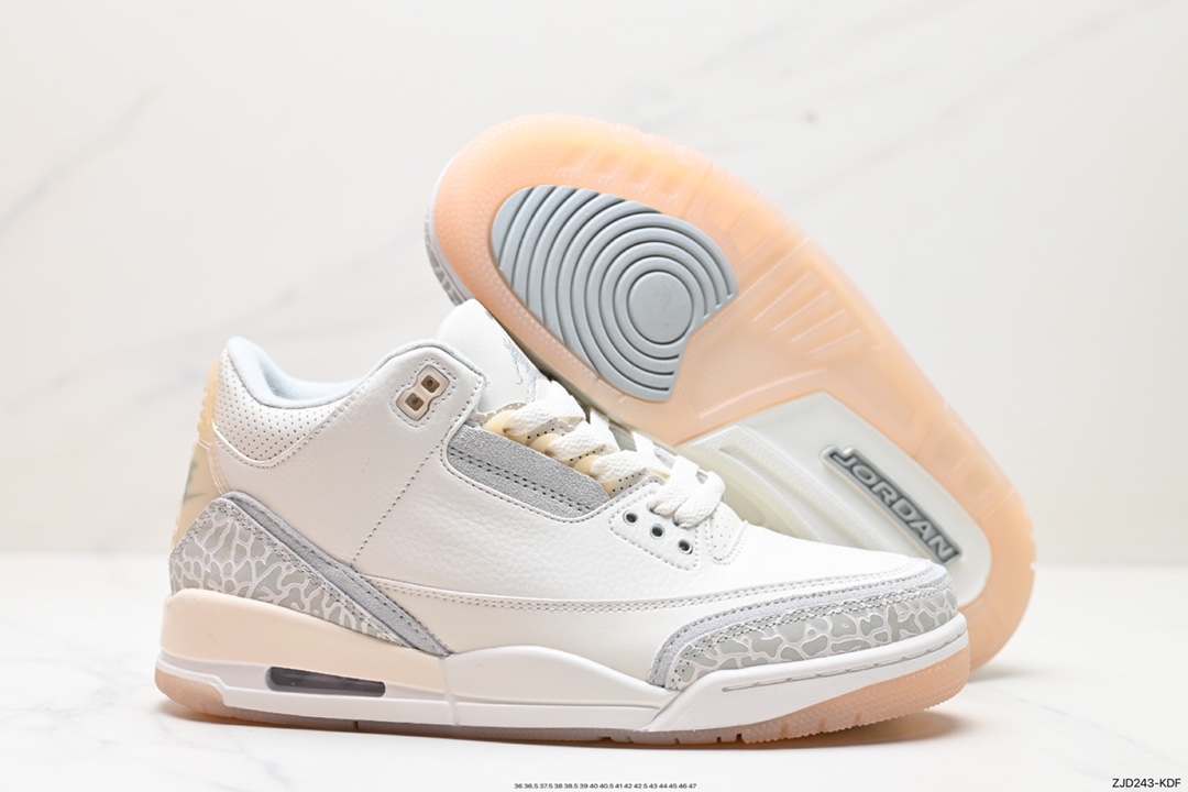 240 Air Jordan 3 Retro ”Hide and Sneak“ 白灰棕  FJ9479-100