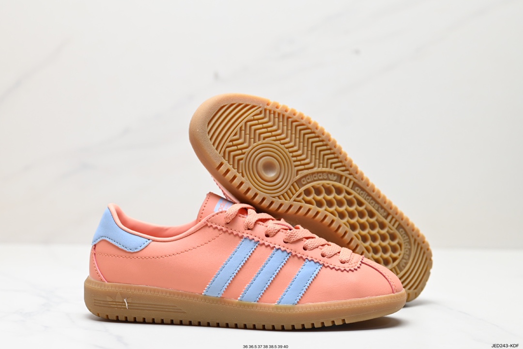 150 Adidas Originals Bermuda  绒面麂皮防滑耐磨轻便低帮板鞋 CQ2784