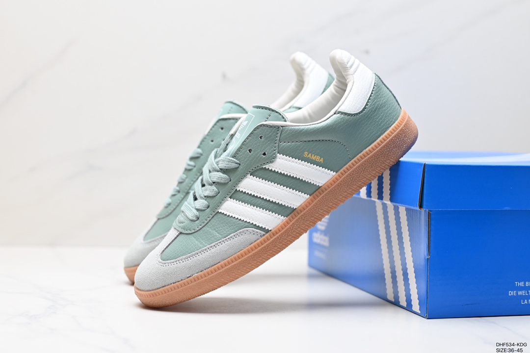 95 阿迪达斯三叶草Adidas Originals Samba Vegan OG桑巴舞板鞋 IF5660