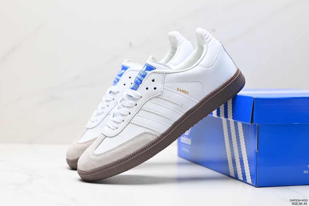 95 阿迪达斯三叶草Adidas Originals Samba Vegan OG桑巴舞板鞋 IF5660