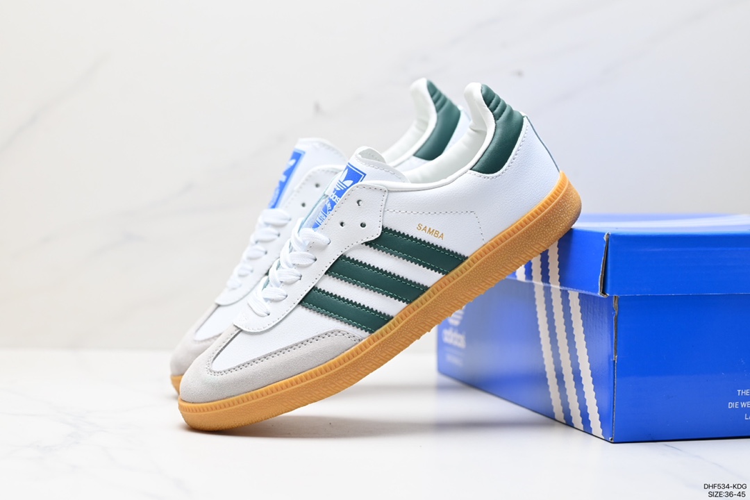 95 阿迪达斯三叶草Adidas Originals Samba Vegan OG桑巴舞板鞋 IF5660