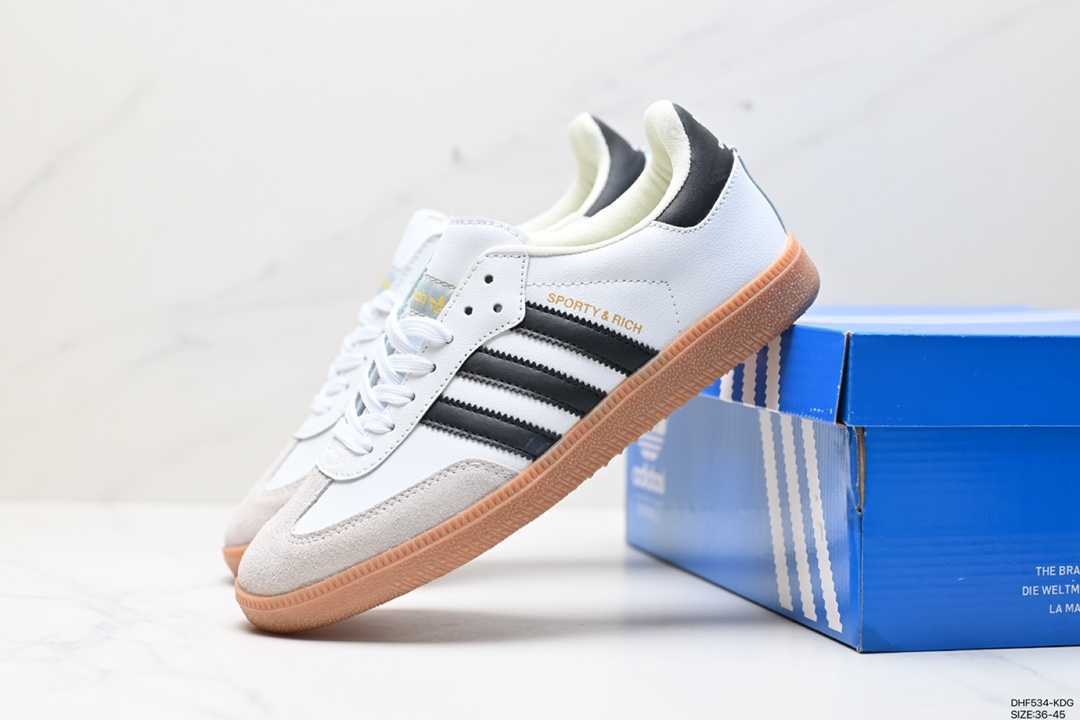 95 阿迪达斯三叶草Adidas Originals Samba Vegan OG桑巴舞板鞋 IF5660