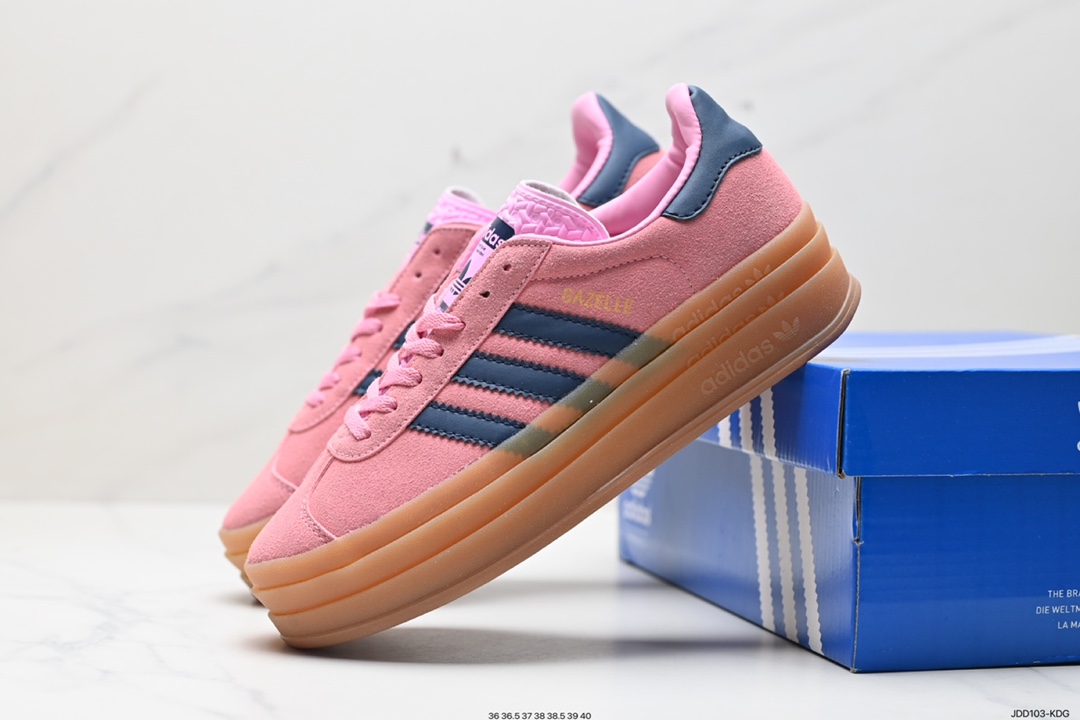 120 阿迪达斯Adidas Gazelle Bold w 低帮复古百搭休闲运动板鞋 HO6122