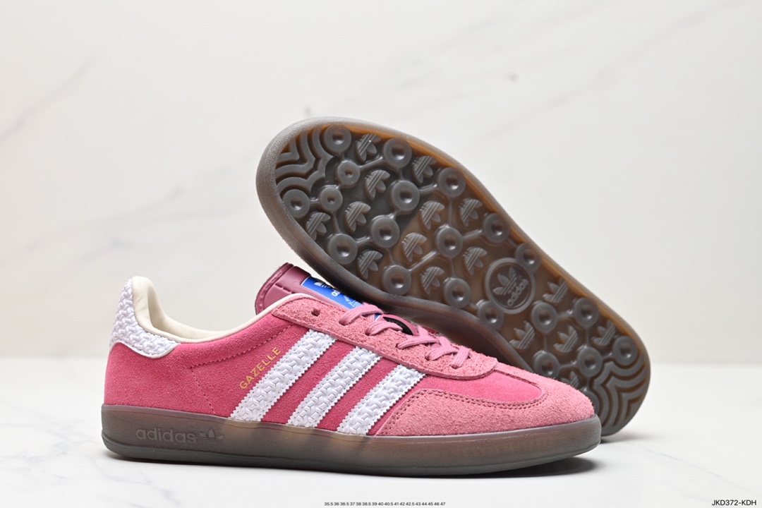 160 阿迪达斯Adidas Originals Gazelle Indoor 三叶草复古防滑耐磨低帮板鞋 IF1809