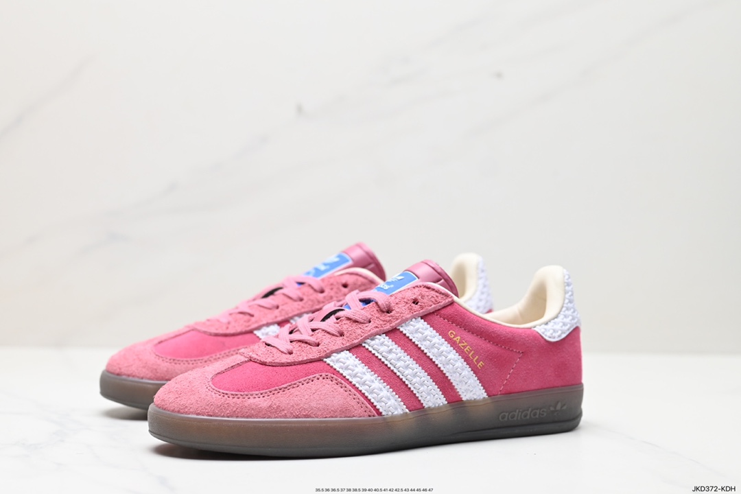 160 阿迪达斯Adidas Originals Gazelle Indoor 三叶草复古防滑耐磨低帮板鞋 IF1809