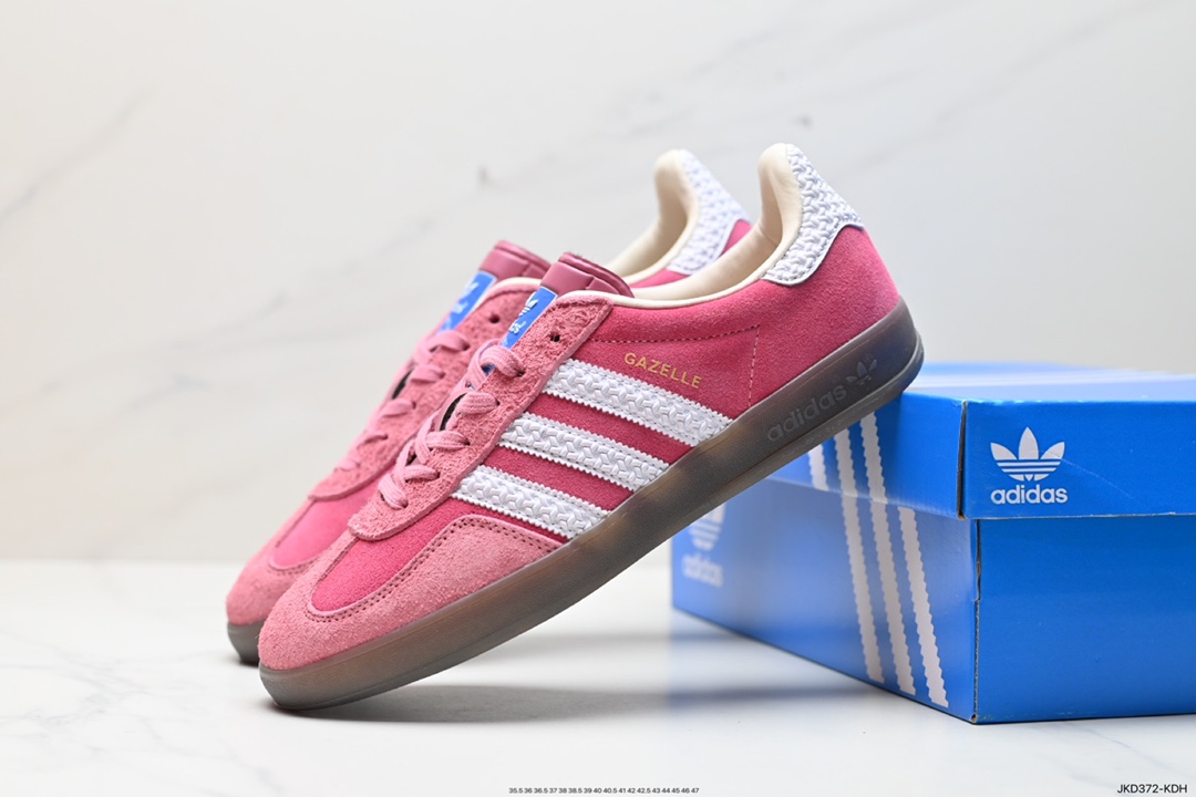 160 阿迪达斯Adidas Originals Gazelle Indoor 三叶草复古防滑耐磨低帮板鞋 IF1809