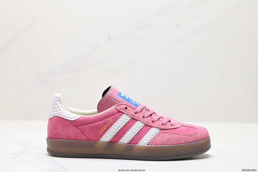 140 阿迪达斯Adidas Originals Gazelle Indoor 三叶草复古防滑耐磨低帮板鞋 IF1809