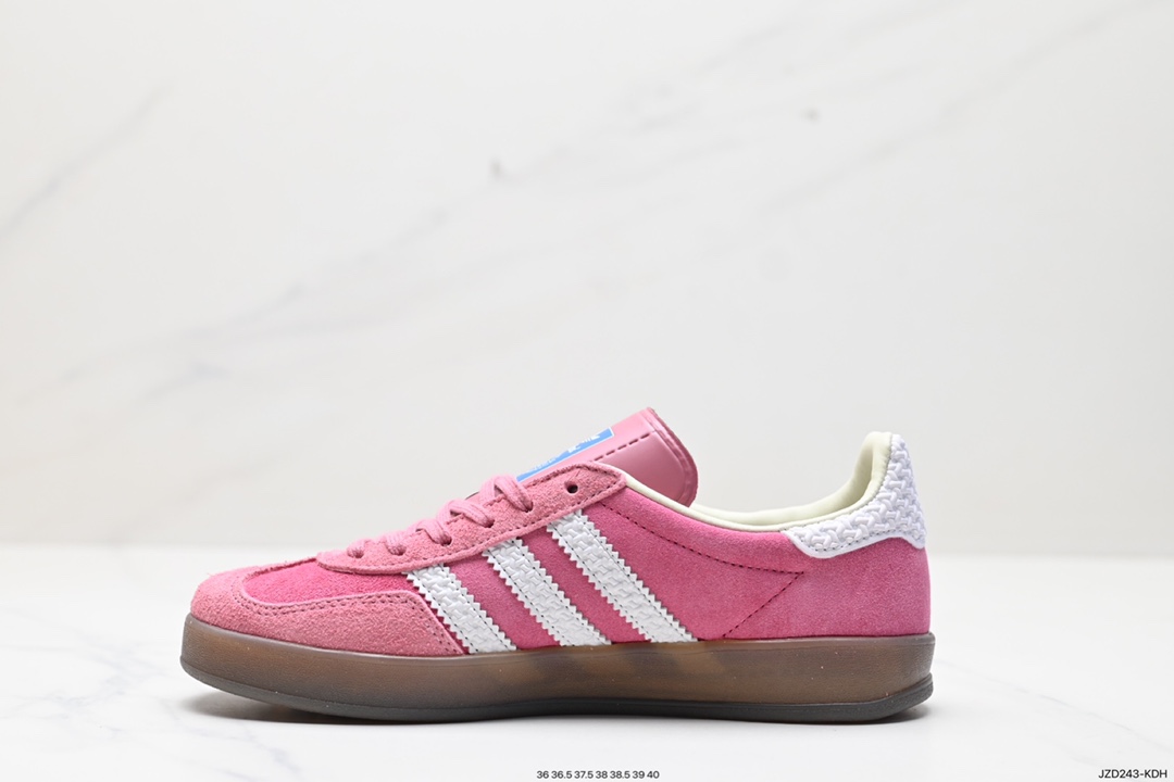 140 阿迪达斯Adidas Originals Gazelle Indoor 三叶草复古防滑耐磨低帮板鞋 IF1809