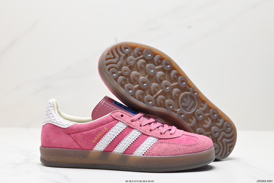 140 阿迪达斯Adidas Originals Gazelle Indoor 三叶草复古防滑耐磨低帮板鞋 IF1809