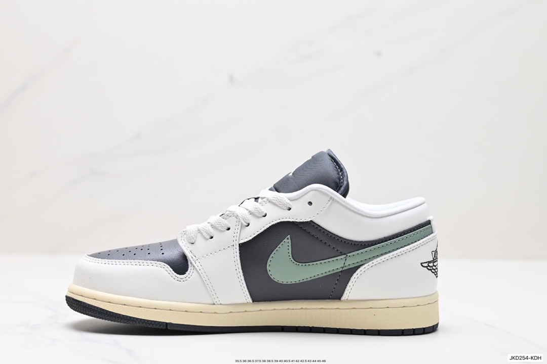 Air Jordan 1 Retro Low WMNS ”Jade Smoke” 黑绿  DC0774-001