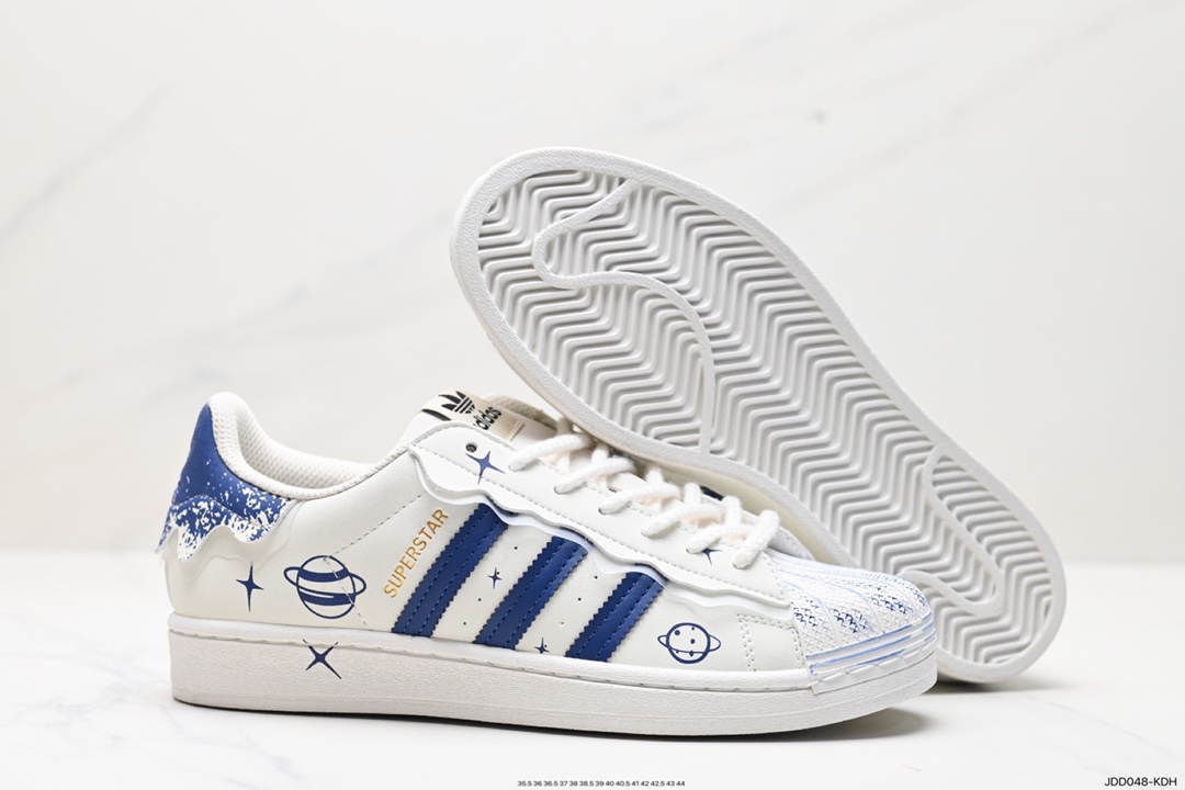 120 阿迪达斯Adidas三叶草 Originals Superstar Pride RM贝壳头系列低帮板鞋 HQ4256