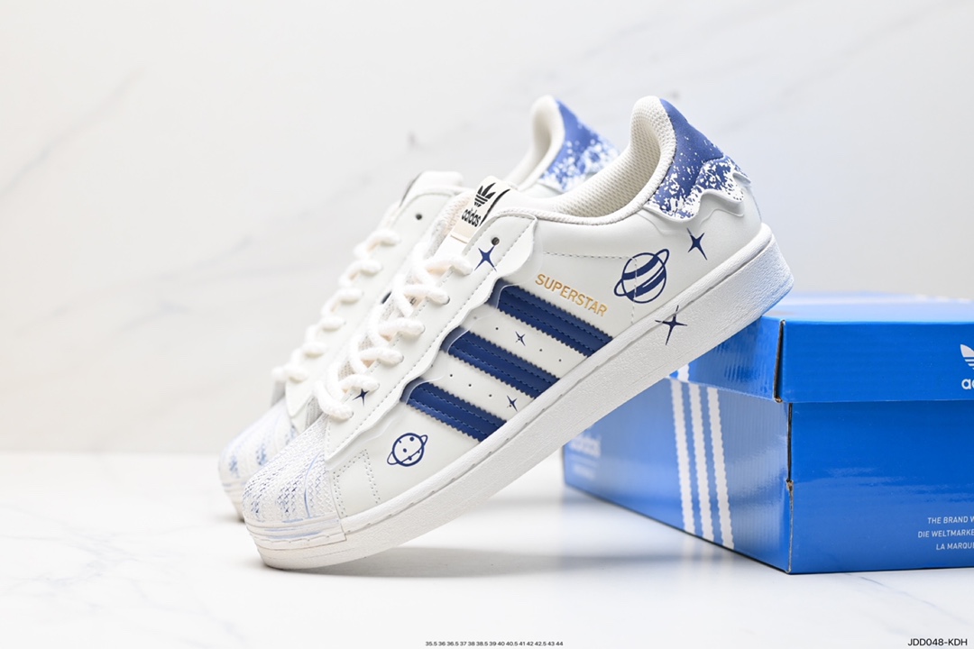 120 阿迪达斯Adidas三叶草 Originals Superstar Pride RM贝壳头系列低帮板鞋 HQ4256