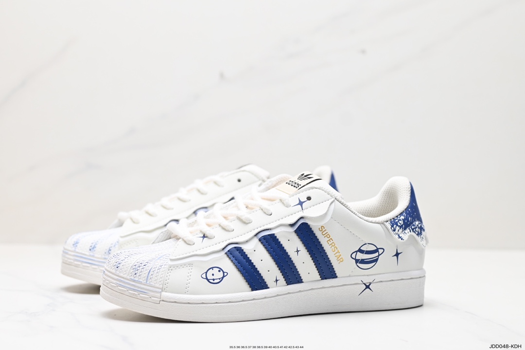 120 阿迪达斯Adidas三叶草 Originals Superstar Pride RM贝壳头系列低帮板鞋 HQ4256