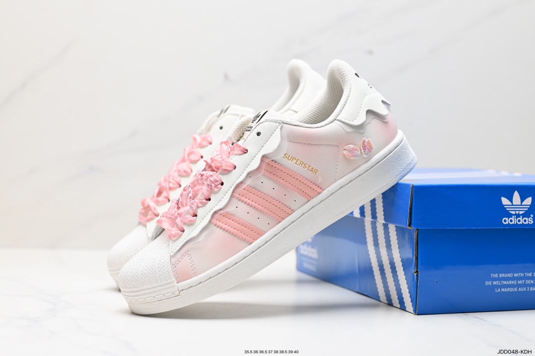 120 阿迪达斯Adidas三叶草 Originals Superstar Pride RM贝壳头板鞋 HQ4256