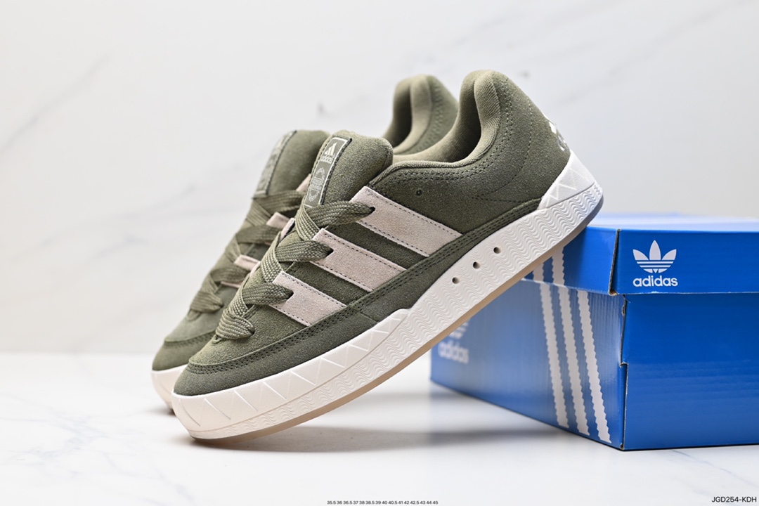 180 Adidas Adimatic Low 马蒂奇系列低帮 复古鲨鱼面包鞋运动休闲滑板板鞋 IE9864