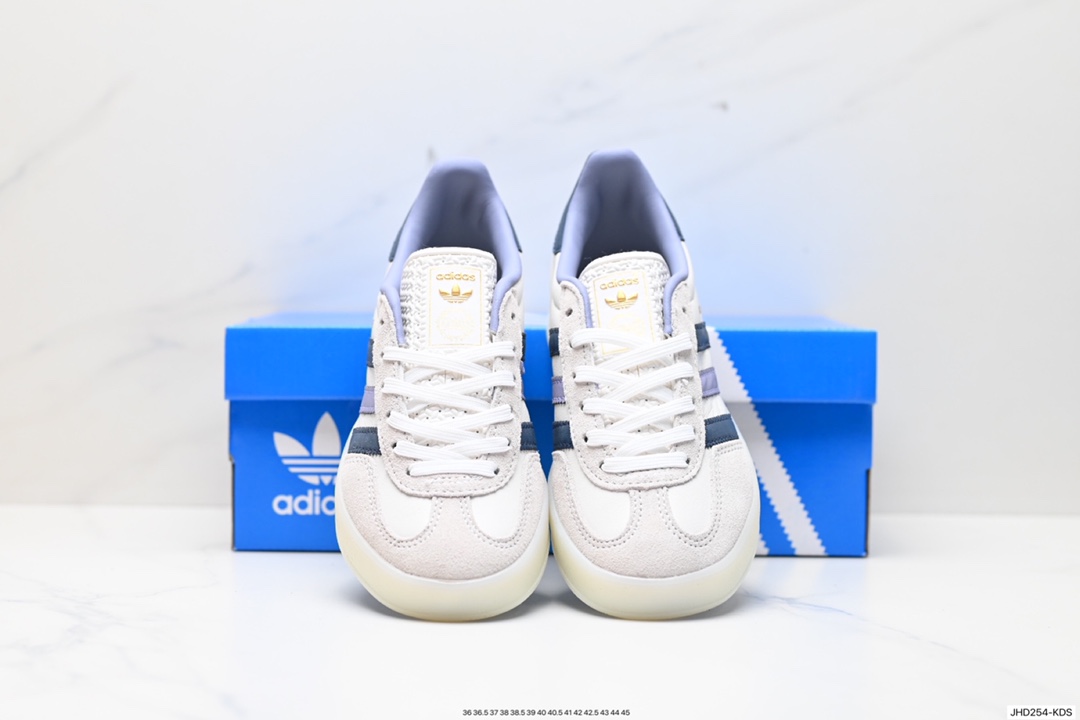 190 adidas Originals Gazelle INdoor 三叶草休闲防滑耐磨低帮板鞋 IG1643