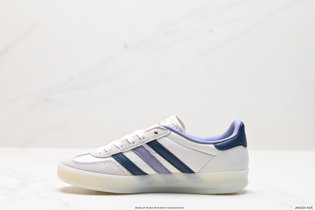 190 adidas Originals Gazelle INdoor 三叶草休闲防滑耐磨低帮板鞋 IG1643