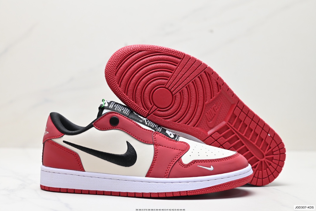 180 Air Jordan 1 Low Slip Shadow 全新配色 刺绣勾 BQ8462-601