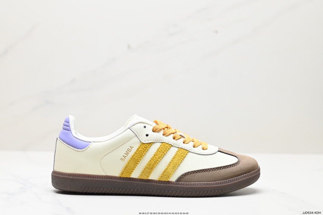 130 阿迪达斯三叶草Adidas Originals Samba Vegan OG”SPD”桑巴舞板鞋 IE0875