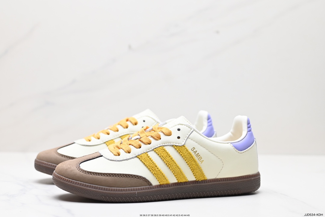 130 阿迪达斯三叶草Adidas Originals Samba Vegan OG”SPD”桑巴舞板鞋 IE0875