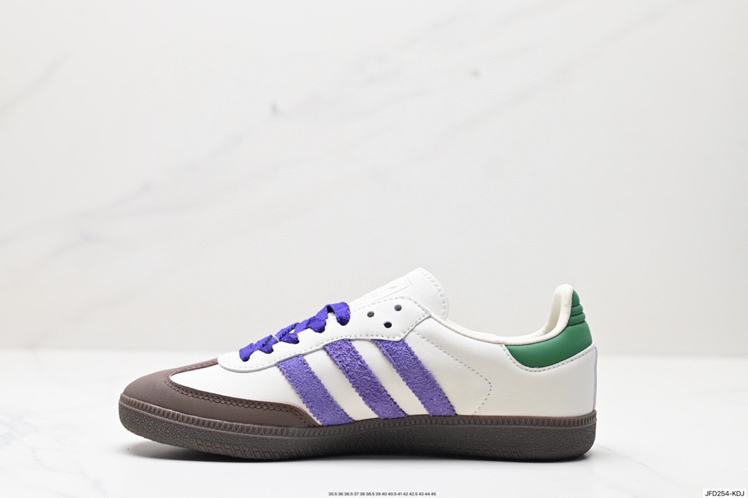 170 阿迪达斯Adidas originals Gazelle Indoor ”棕紫绿“ ID8349