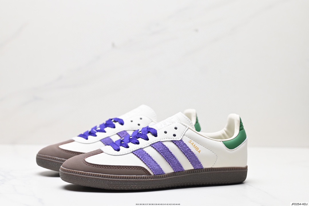 170 阿迪达斯Adidas originals Gazelle Indoor ”棕紫绿“ ID8349