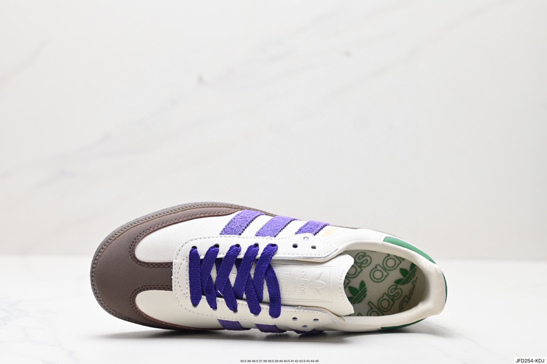 170 阿迪达斯Adidas originals Gazelle Indoor ”棕紫绿“ ID8349