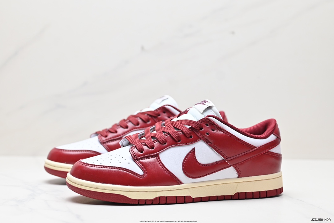 140 Nike Dunk Low 红酒庄园 波尔多红 FJ4555-100