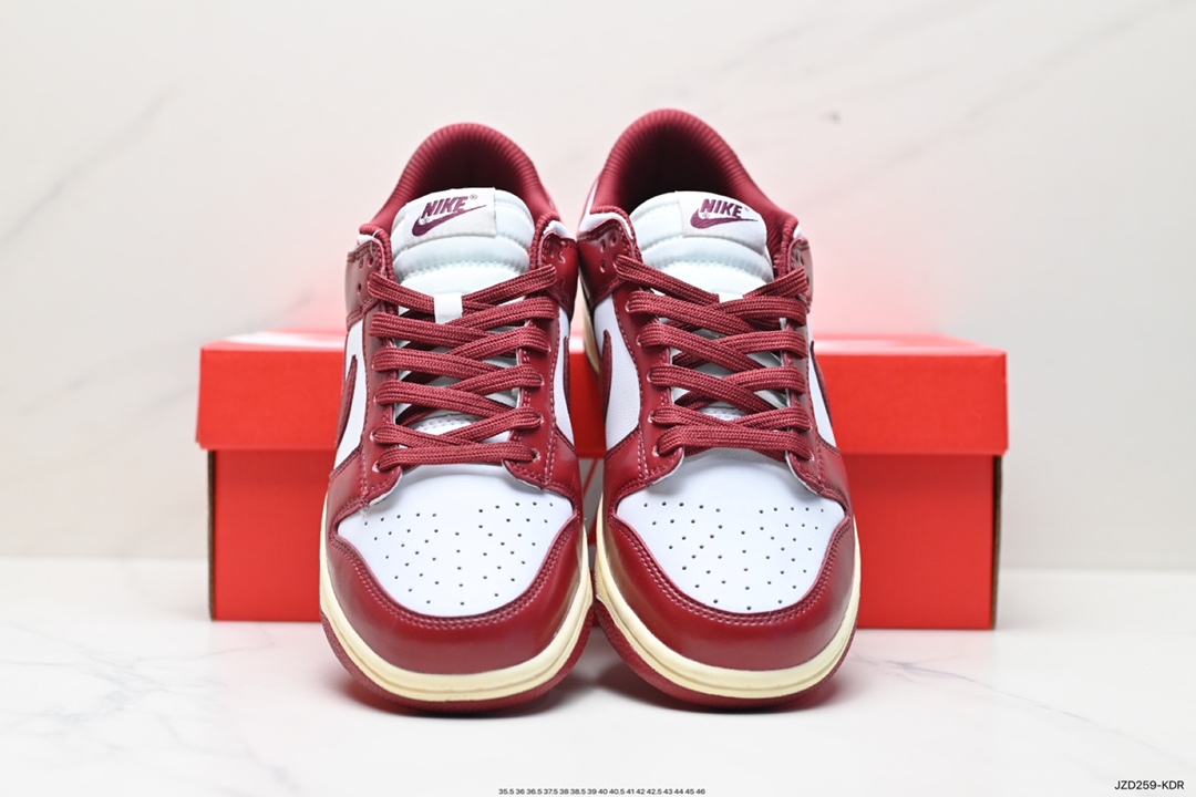 140 Nike Dunk Low 红酒庄园 波尔多红 FJ4555-100