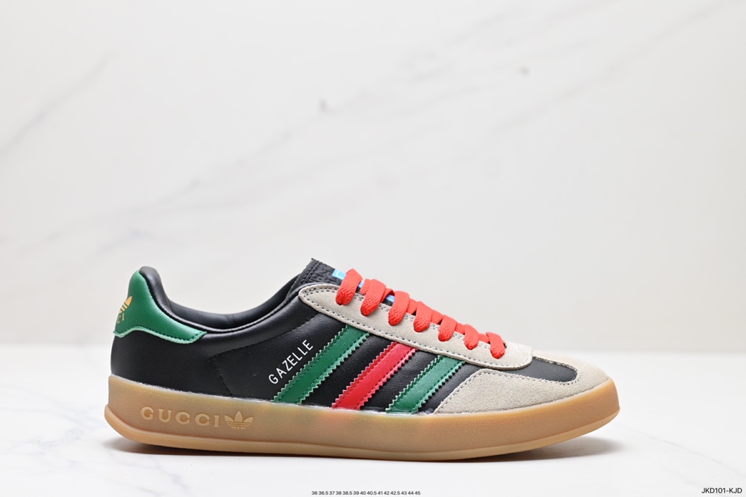 160 重磅联名 Adidas｜GUCCI  三叶草logo与标志性三条杆为设计元素  18888-2SH90-1072