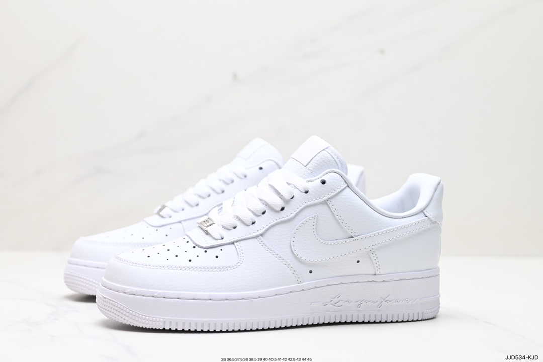 130 Drake x Air Force 1 Low 纯白字母印花 CZ8065-100