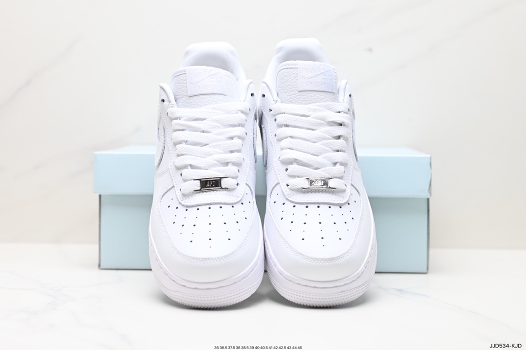 130 Drake x Air Force 1 Low 纯白字母印花 CZ8065-100