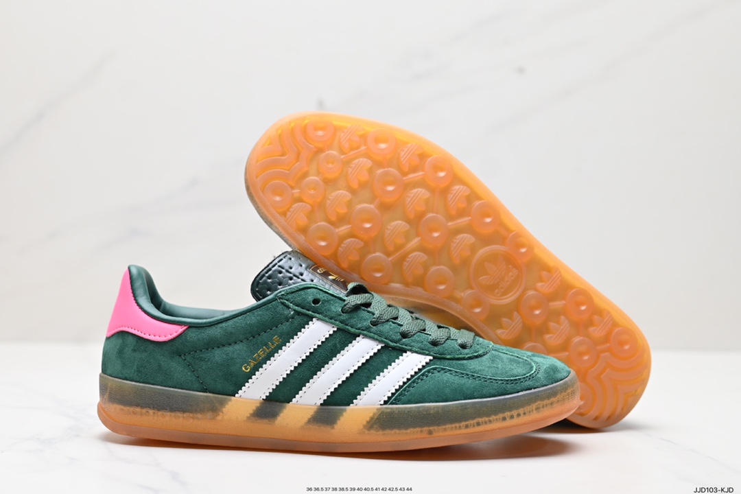 130 阿迪达斯Adidas Originals Gazelle Indoor 三叶草复古防滑耐磨低帮板鞋 IF1809