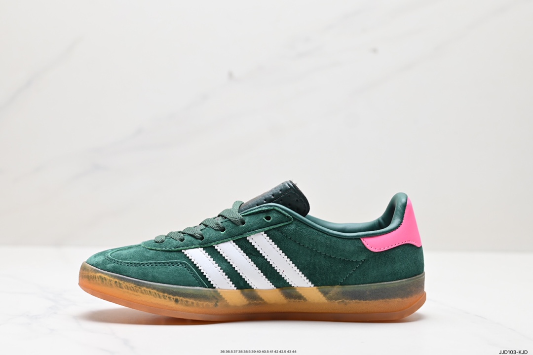 130 阿迪达斯Adidas Originals Gazelle Indoor 三叶草复古防滑耐磨低帮板鞋 IF1809