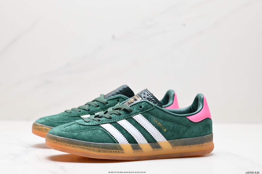 130 阿迪达斯Adidas Originals Gazelle Indoor 三叶草复古防滑耐磨低帮板鞋 IF1809