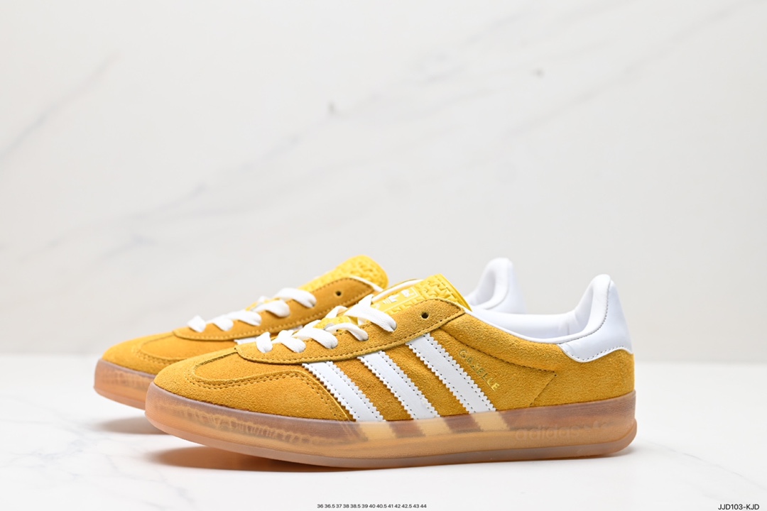 Adidas Originals Gazelle Indoor Trefoil Retro Anti-slip Wear-resistant Low-top Sneakers IF1809