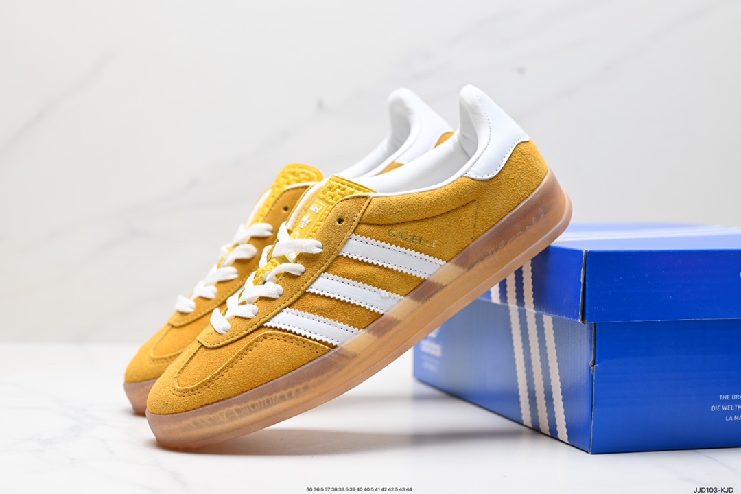 Adidas Originals Gazelle Indoor Trefoil Retro Anti-slip Wear-resistant Low-top Sneakers IF1809