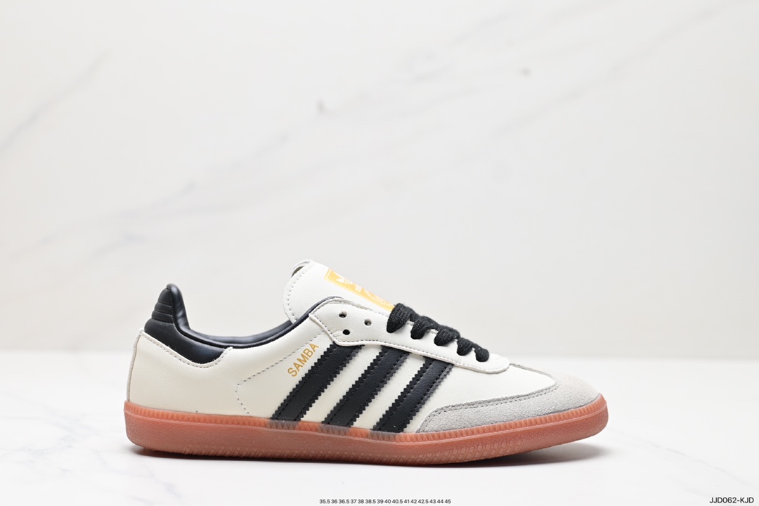 130 阿迪达斯三叶草Adidas Originals Samba Vegan OG”SPD“桑巴舞板鞋 ID0478